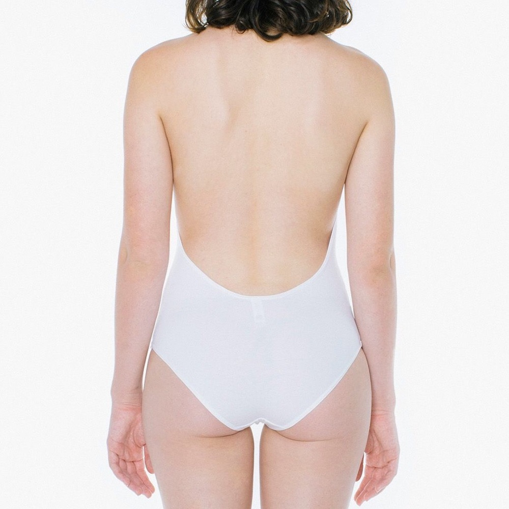 American Apparel cotton spandex halter bodysuit - Picture 3 of 3